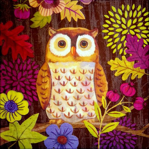 102 Owls - 3-ply (brown) - ppd - Jennifer Brinley / Levison